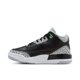 Air Jordan Retro 3 Kids Shoes ''Green Glow'' (PS)