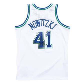 M&N NBA Dallas Mavericks 1998-99 Dirk Nowitzki Swingman Jersey ''White''